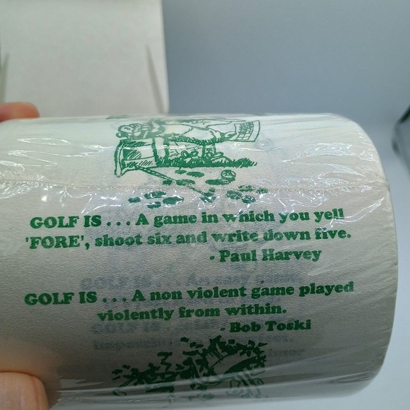Golf Is .. Funny Golf Toilet Paper Joke Gag Gift - Picture 4 of 4